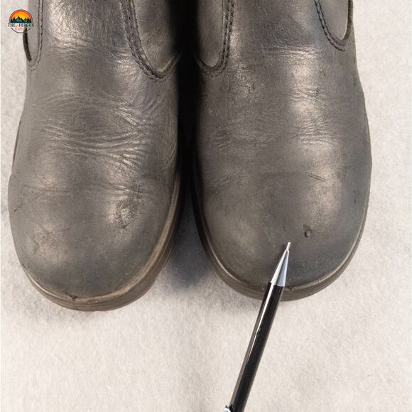 Redback Chelsea Work Boots Black Leather Easy Escape Pull-On Workwear Men's 8 - Picture 12 of 15